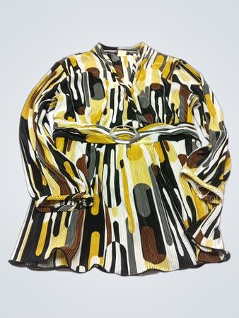 Cocomo Petite Damen Bluse mit Falten, Print und Gürtel