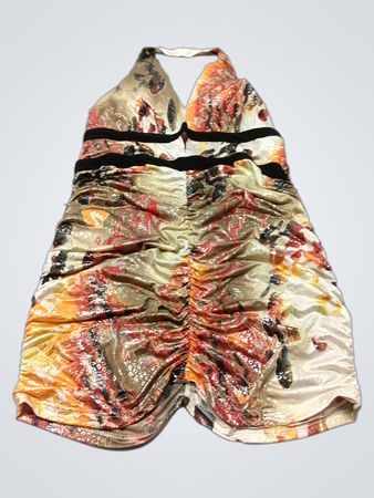 Ich ich Träger-Halfter-Neck gerafftes Kleid