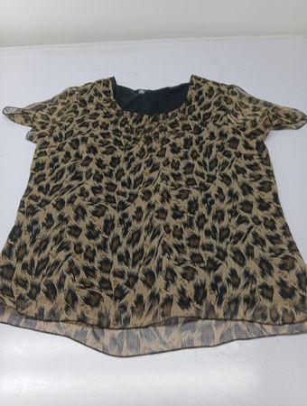 LINDON Leopard-Print Kurzarmtop