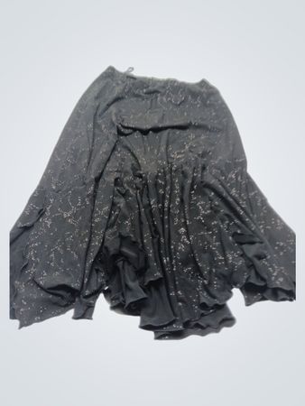 SOUND STAR schwarzer Rock mit Glitzerdetail