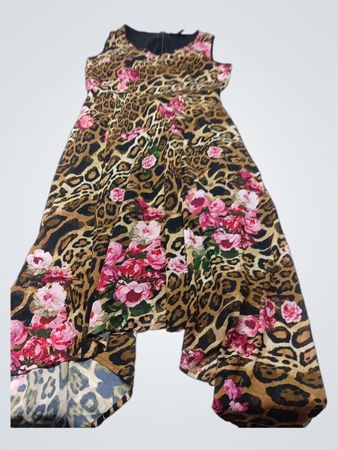 INC International Concepts Leopard- und Blumenmuster-Kleid