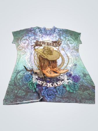 Süße Gisele Cowgirl Texas T‑Shirt