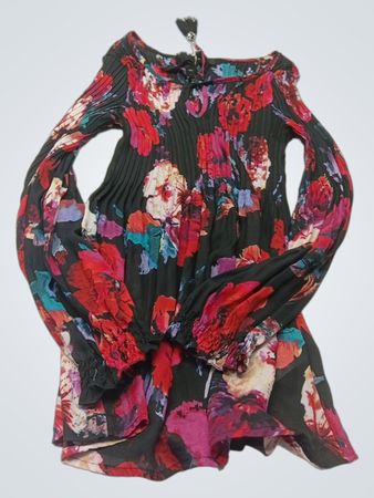 Melissa Paige Kleid mit Blumenmuster und Faltenrock