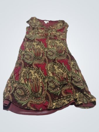 Loft Petites Paisley-Print-Kleid