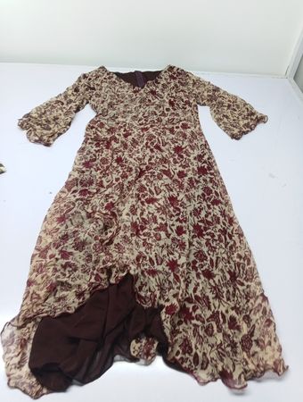 YALY Blumenmuster Maxikleid