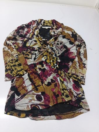 Cleo Damen-Bluse mit Schmetterlingsmuster