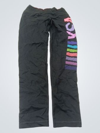 Victoria's Secret Sport schwarze Hose mit buntem Logo