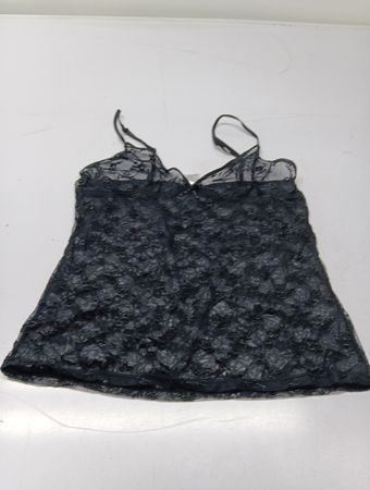 H&M schwarzes Spitzen-Cami