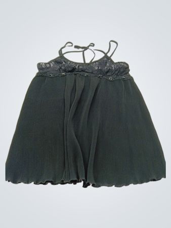 Dunkelgrünes Babydoll-Dessous