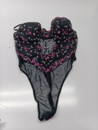 La Vie en Rose Floral Mesh Body Teddy