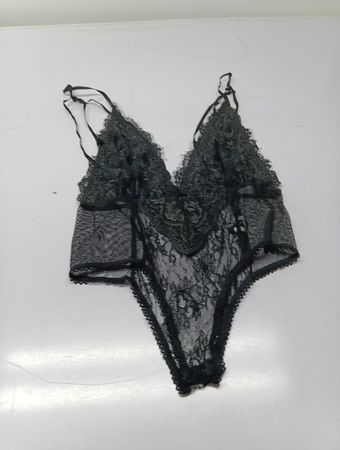 Schwarzer Spitzen-Body