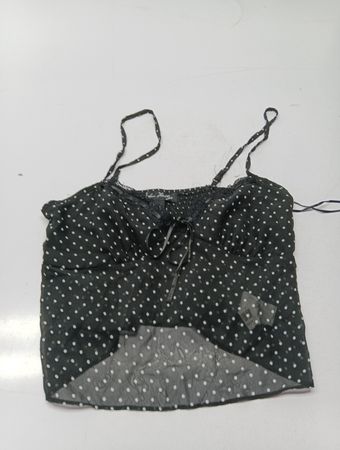 Urban Heritage schwarzes Camisole-Top mit weißen Polka-Dots