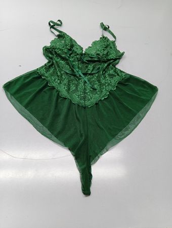 Grüner Spitzen-Teddy
