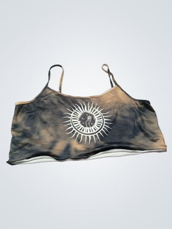 Tie-Dye Sonnen- und Mond-Graphic-Cami-Top