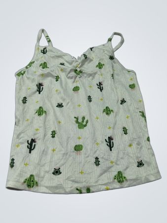 Carisma White Cactus Print Cami