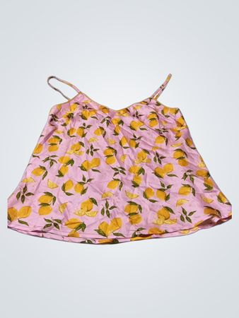 Maree Maree Pink Lemon Print Trägertop Größe S