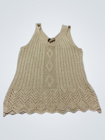 Celly K Damen Beige Strick-Top