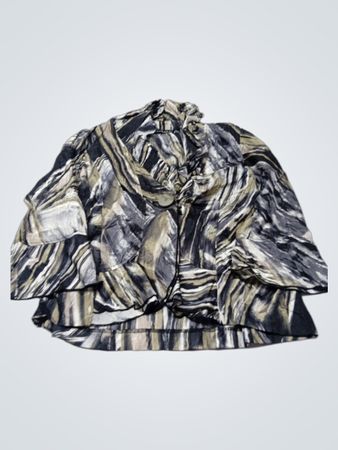 CONRAD C Collection Damenbluse mit abstraktem Muster und Knopfleiste