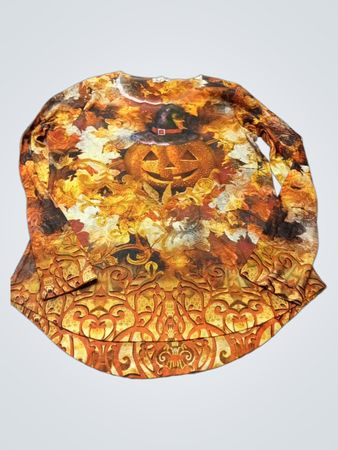 One World Halloween Kürbis-Print Langarm-Oberteil
