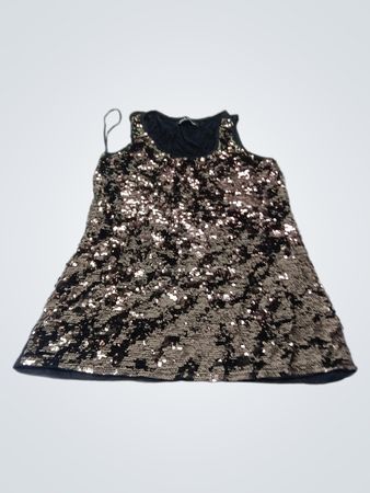 Schwarzes Kollektion Paillettenkleid