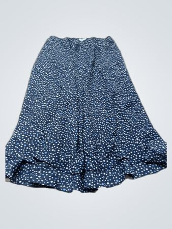 Denim & Supply Ralph Lauren Saia Longa Feminina Azul com Estampa Ditsy