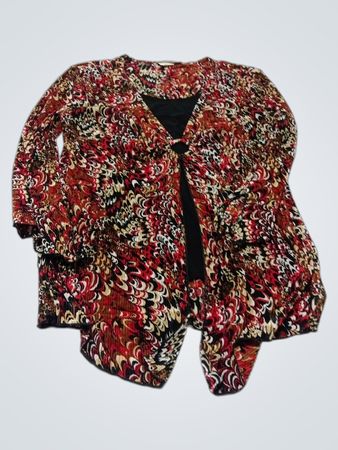 Dressbarn Petite bedruckte Strickjacke