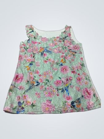 Mädchen Top ohne Ärmel mit Blumenmuster