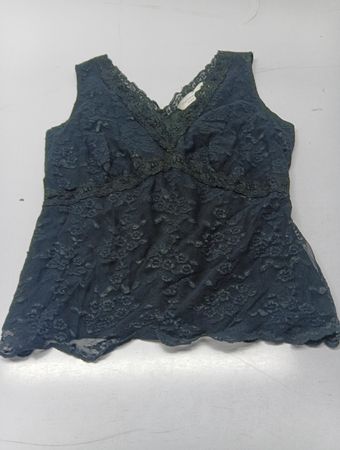 WORKIN' PROGRESS Spitzenbesatz V-Ausschnitt Tanktop