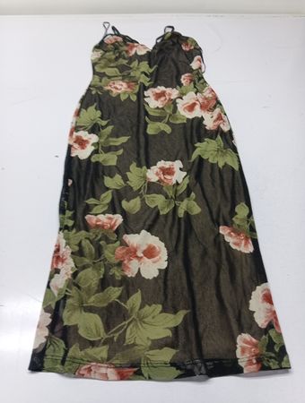 Guess Floral Mesh Maxikleid