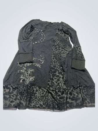 M.A.G.I.C.-Kleid mit Animal-Print-Akzenten