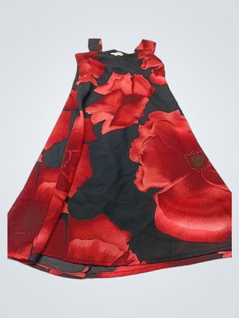Jonathan Martin Schwarzes Blumenkleid