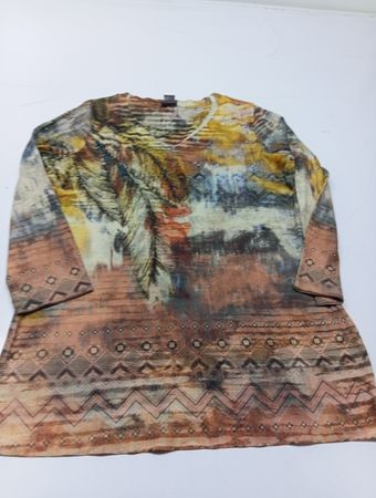 Laura Scott Damen Oberteil mit langen Ärmeln und Print