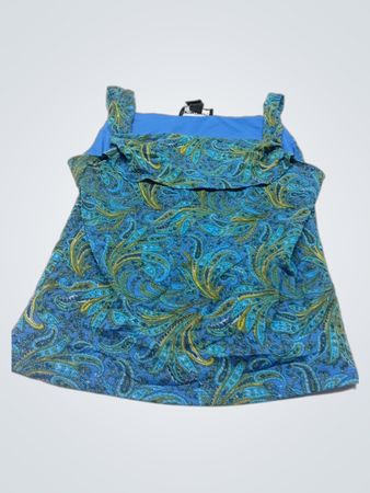 NORTONMCNAUGHTON Damen Tanktop mit blauem Paisley-Muster