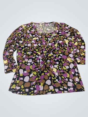 Courage & Kind Women’s Abstract Print Twisted Neck Top