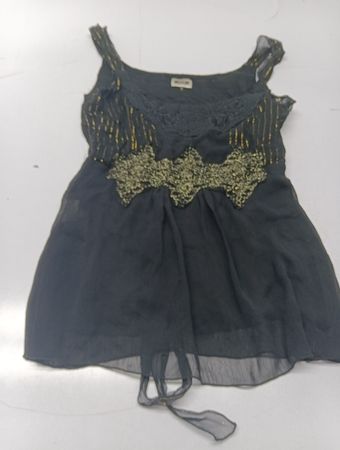 Vila schwarze bestickte Camisole-Oberteil