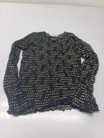 Crinkle-Strick Langarmshirt