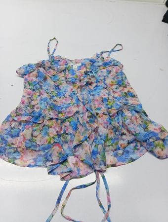 Bar III Floral Ruffle Camisole