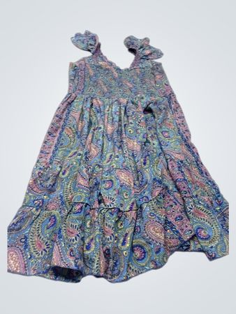 Paisley-Print Stufenkleid
