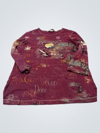 Christopher & Banks Langarm-Grafik-T-Shirt