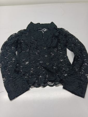 Le Chateau Black Lace Cropped Jacket