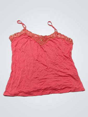 W Damen-Spitzenbesatz-Cami