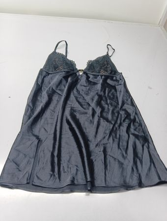 La Senza schwarzes Slipkleid mit Spitzenbesatz
