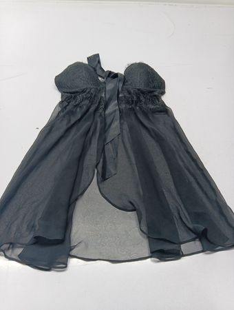Victoria's Secret Black Negligé Babydoll Chemise