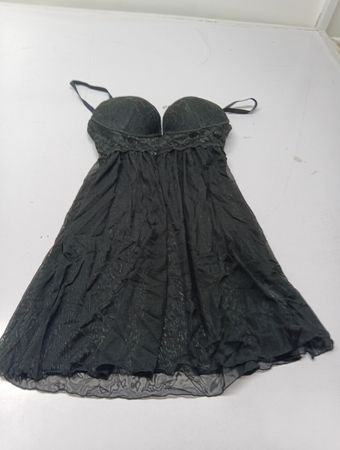 Schwarzes Babydoll-Dessous