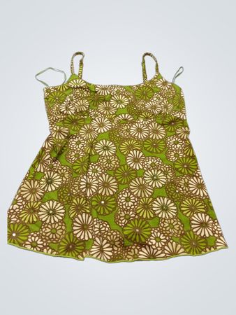 INC International Concepts Women's Green Floral Print Cami Top