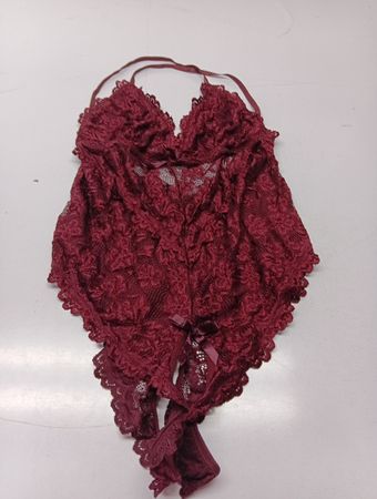 Bordeauxroter Spitzen-Body