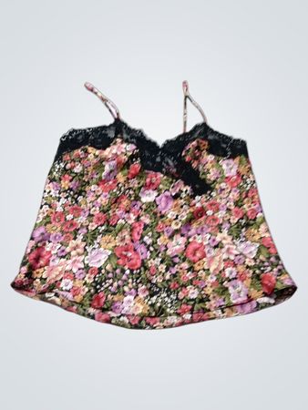Fantasies by Morgan Taylor Floral Lace Trim Cami
