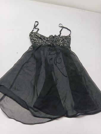 Schwarzes Babydoll-Dessous