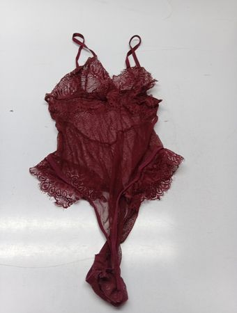 Bordeauxroter Spitzen-Body