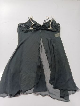 H&M Schwarz Spitzenbesatz Chemise